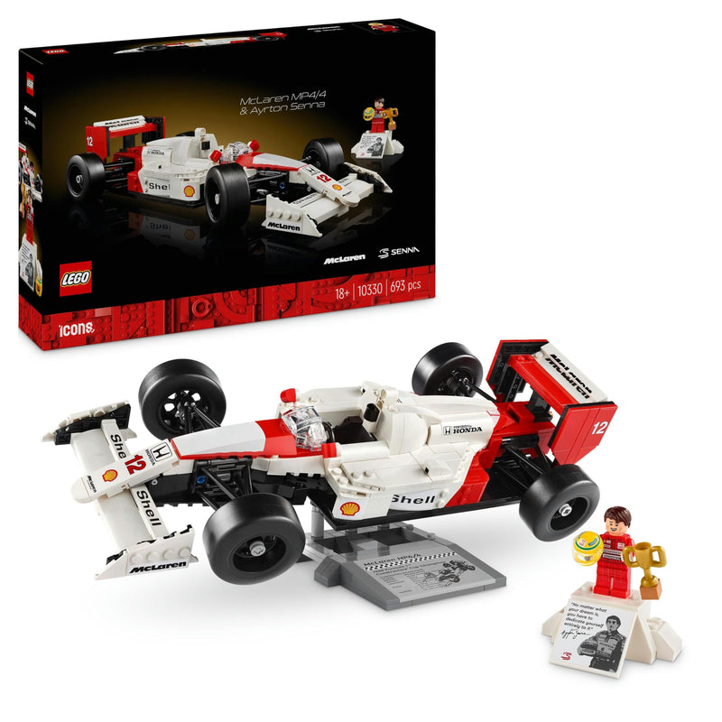 LEGO Icons 10330 McLaren MP4/4 & Ayrton Senna Set for Adults