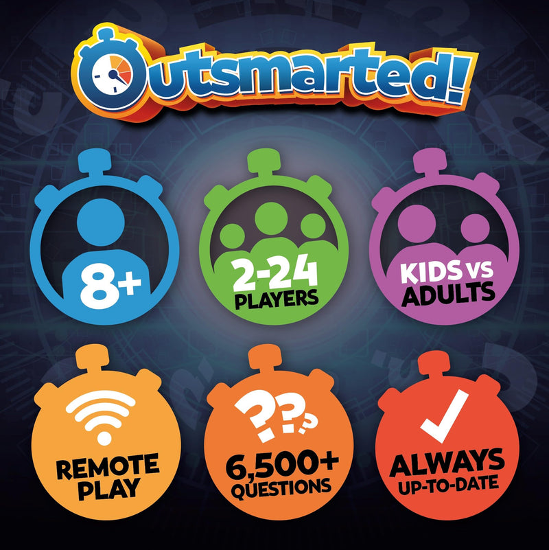 Interactive Family Quiz Show Board Game | 2-24 Players | Ages 8+ | Educational