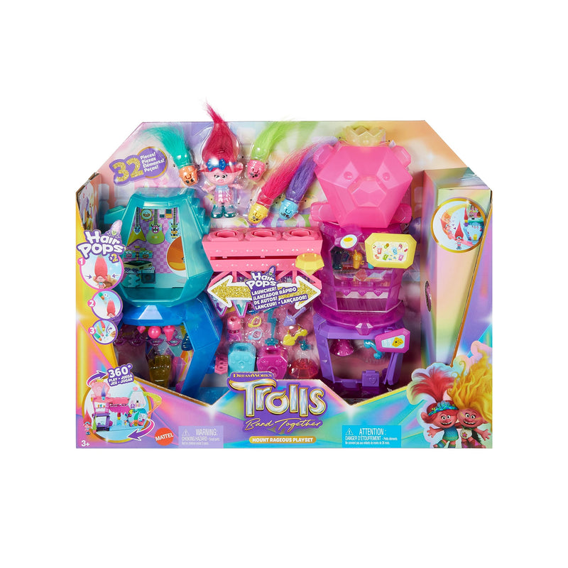 Trolls 3 Band Together Mount Rageous Playset with Queen Poppy Doll