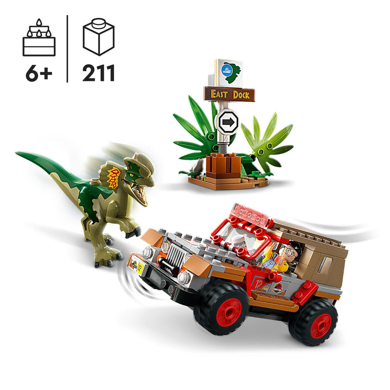 LEGO Jurassic Park 76958 Dilophosaurus Ambush Dinosaur Jurassic World Set