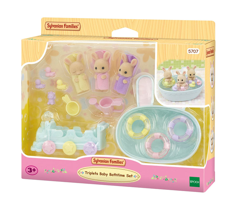 Sylvanian Families Triplets Baby Bathtime Set