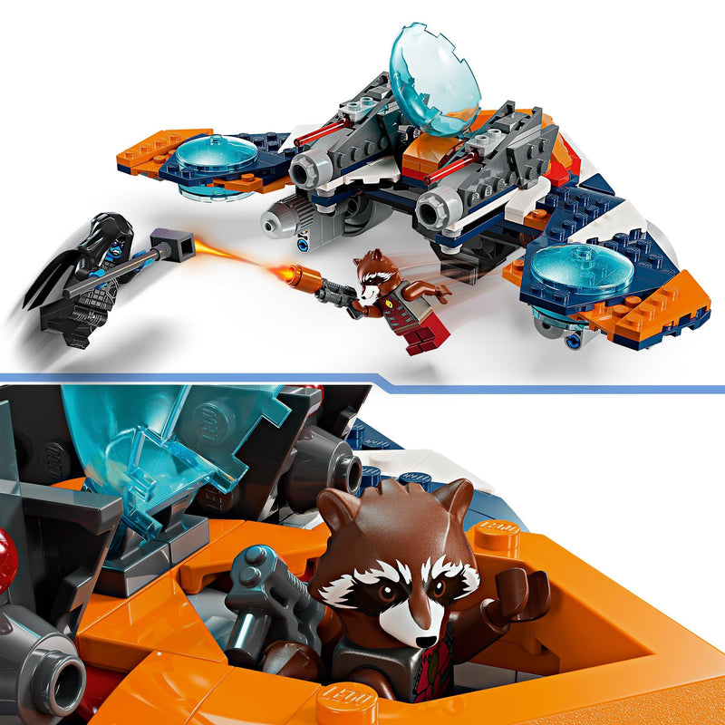 LEGO Marvel 76278 Rocket’s Warbird vs. Ronan Set