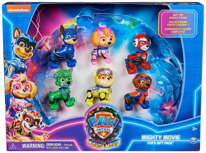 PAW Patrol: The Mighty Movie Collectible Figures 6 Pack