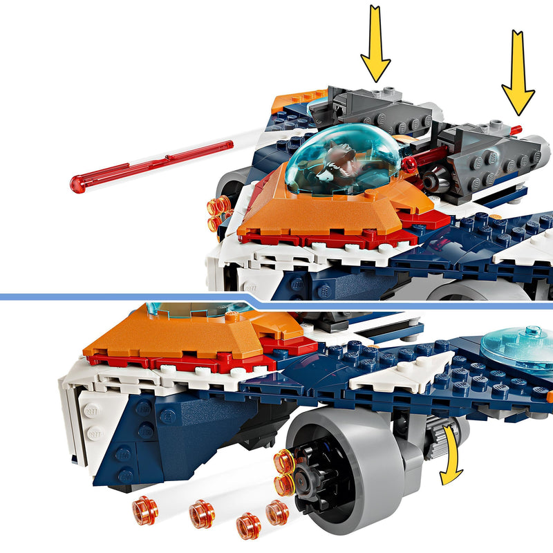 LEGO Marvel 76278 Rocket’s Warbird vs. Ronan Set