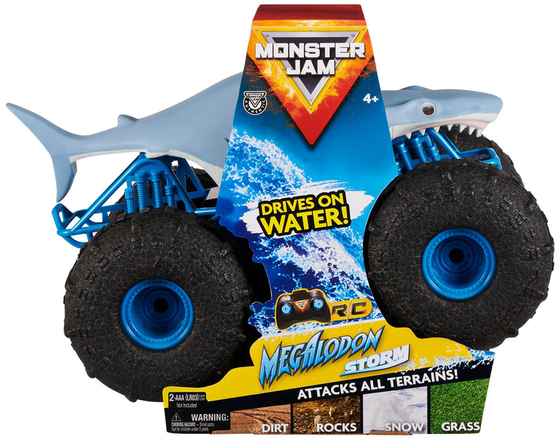 New Monster Jam Megalodon Storm Thrasher 1:15 Remote Control Monster Truck