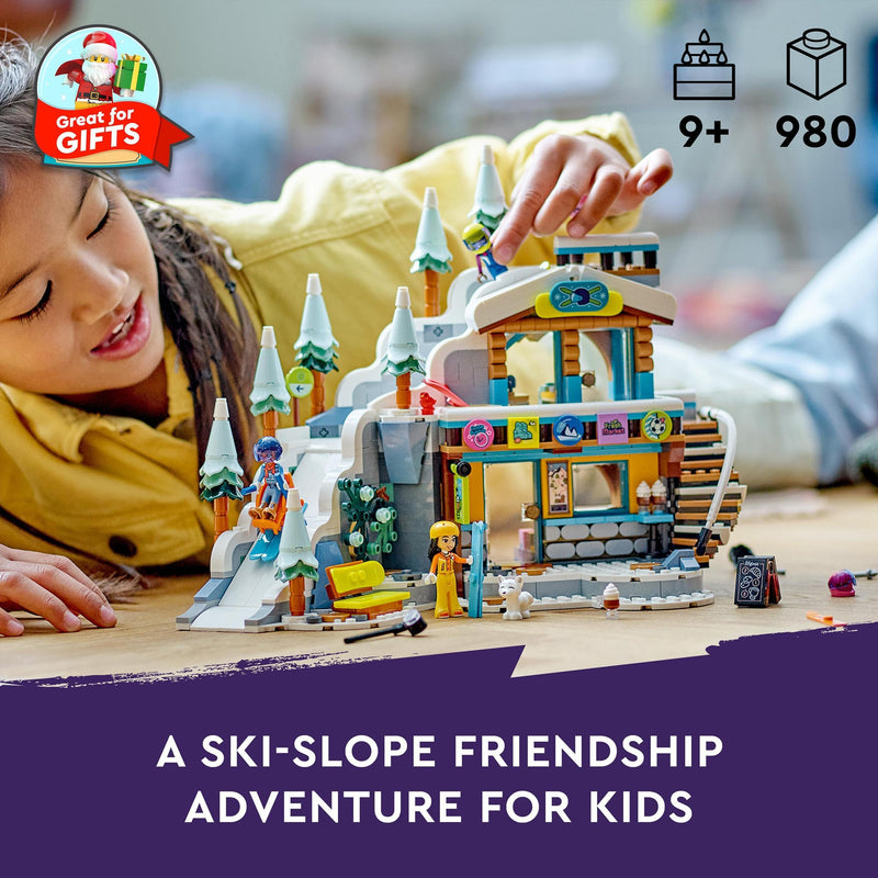 LEGO Friends 41756 Holiday Ski Slope and Café Winter Set