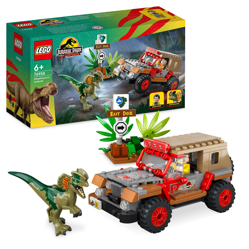 LEGO Jurassic Park 76958 Dilophosaurus Ambush Dinosaur Jurassic World Set