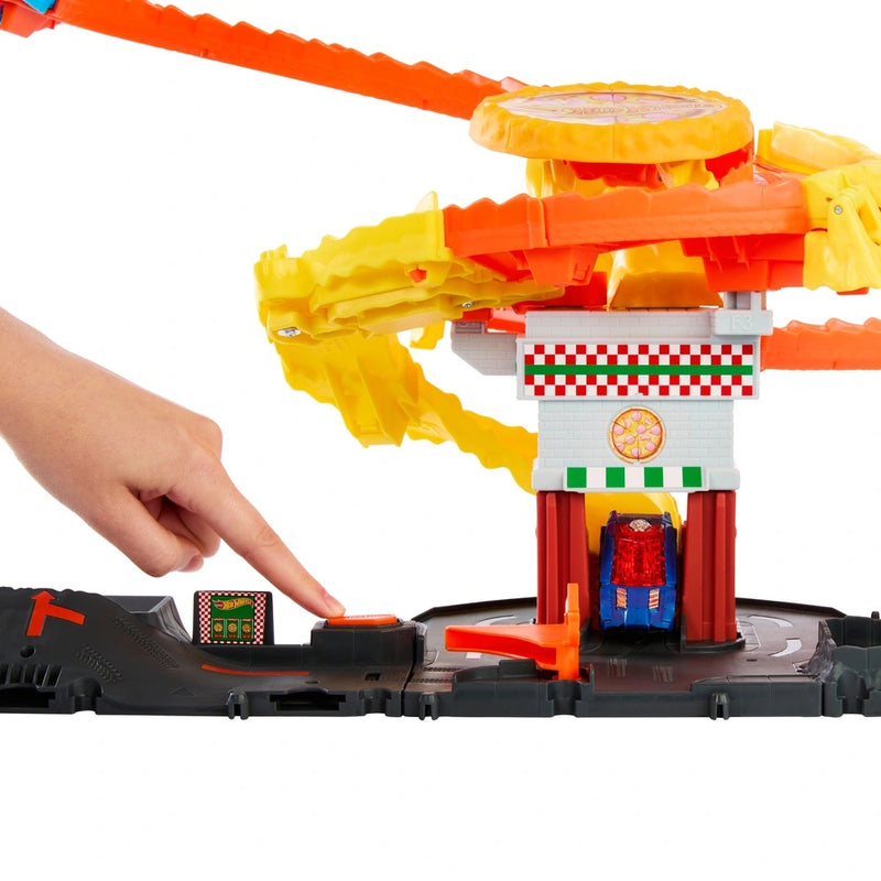 Hot Wheels City Let's Race Netflix - Cobra Slam Pizza Attack Set