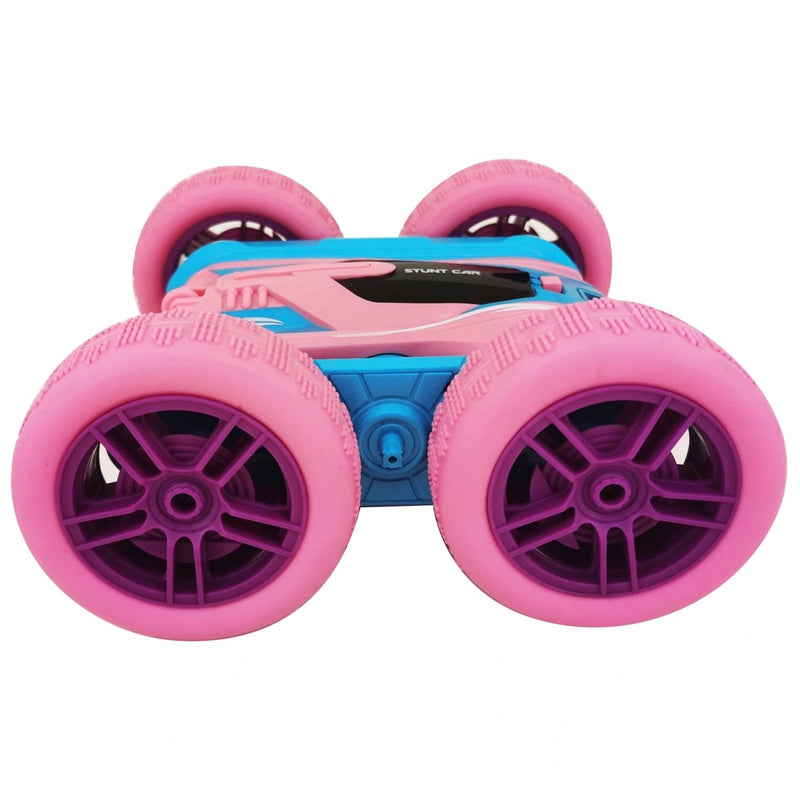 Spin n’ Stunt Remote Control Car 360⁰ spins Double-sided flips 1:24 - Pink