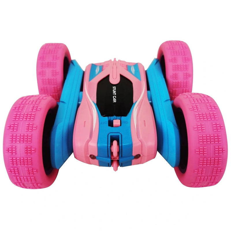 Spin n’ Stunt Remote Control Car 360⁰ spins Double-sided flips 1:24 - Pink