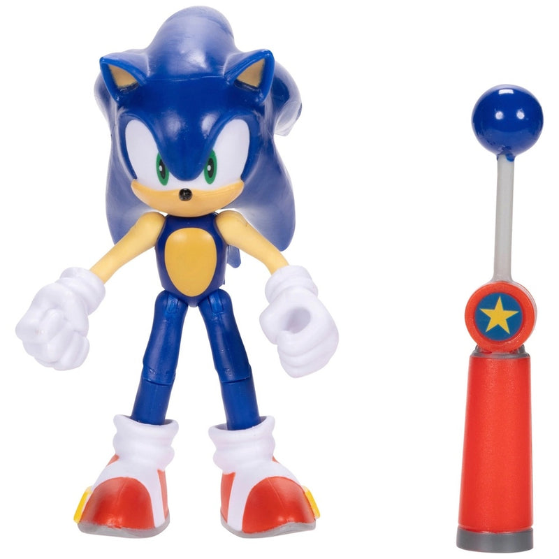 Sonic The Hedgehog 10cm Modern Sonic with Blue Checkpoint accessory