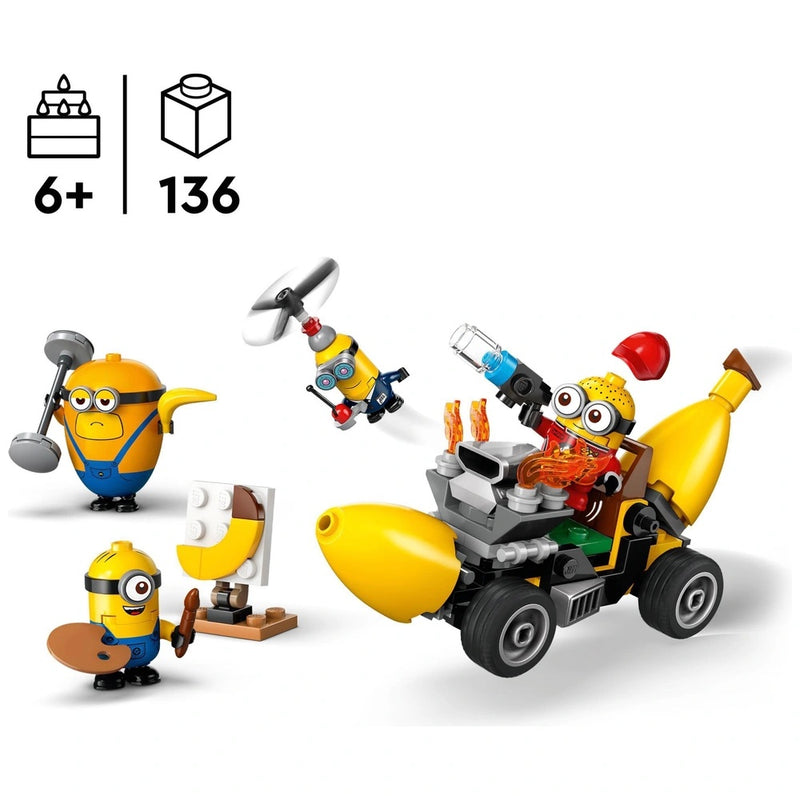 LEGO Despicable Me 75580 Minions and Banana Car Toy Set