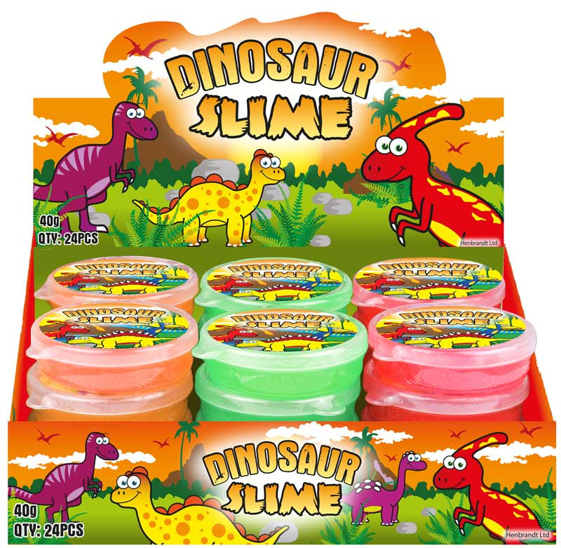 Dinosaur Slime Tubs in Assorted Colours