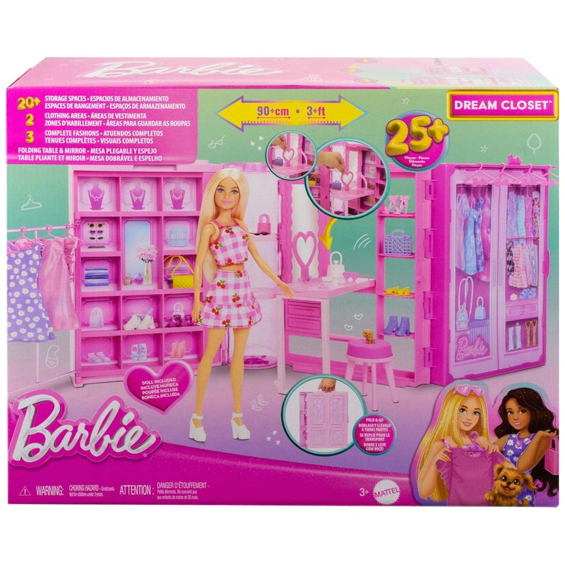 Barbie Dream Closet with Doll and Accessories