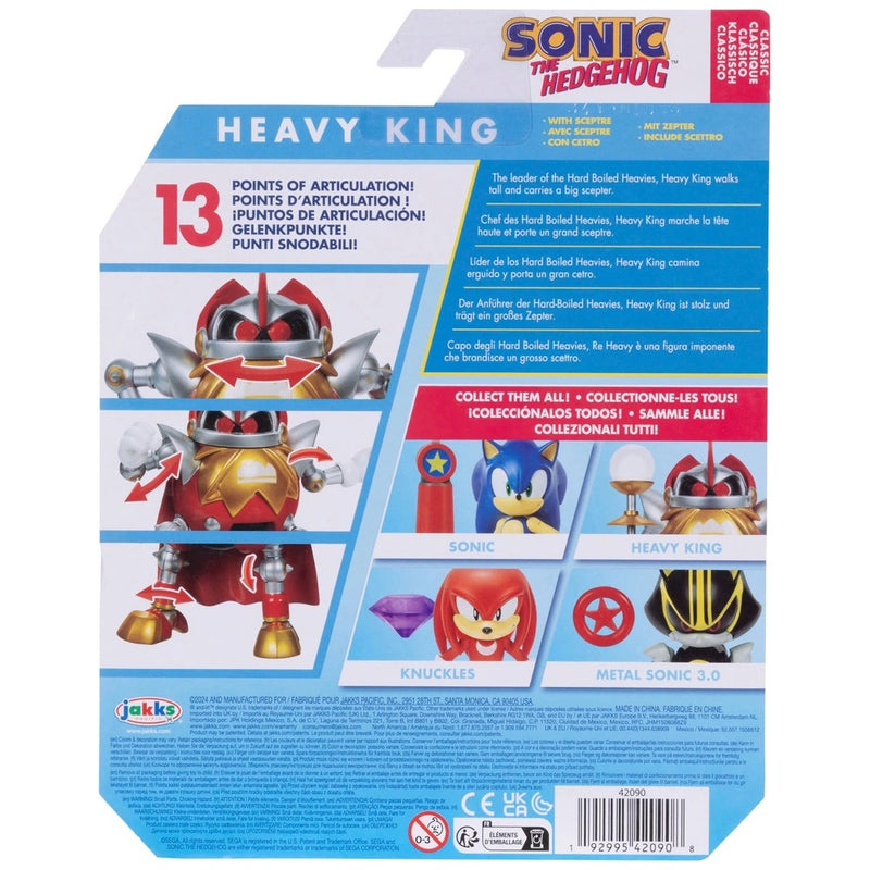 Sonic The Hedgehog 10cm Figure Heavy King Eggrobo with Sceptre Accessory