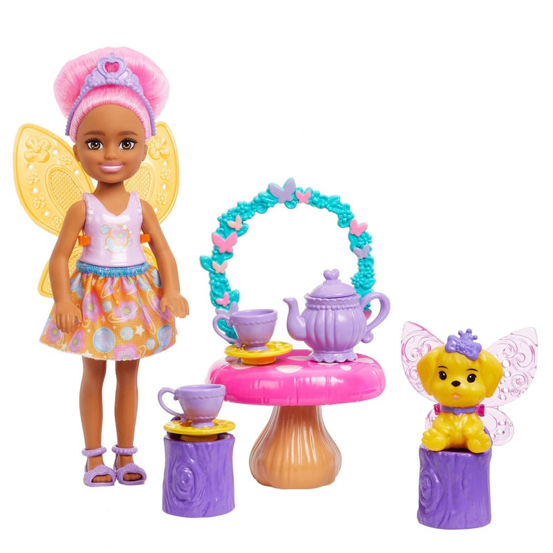 Barbie Chelsea Dolls with Fairytale Playset, Treehouse and Carousel