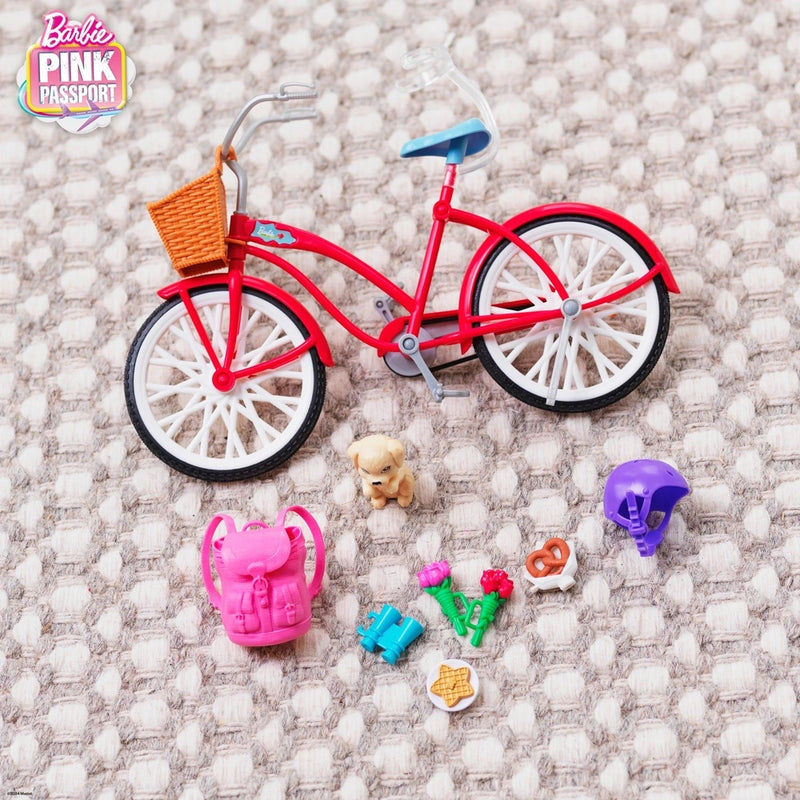 Barbie Pink Passport Holland Doll with Bike