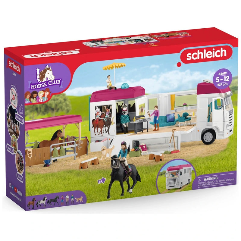 Schleich Horse Club Transporter Set with 3 Horses & 3 Figures