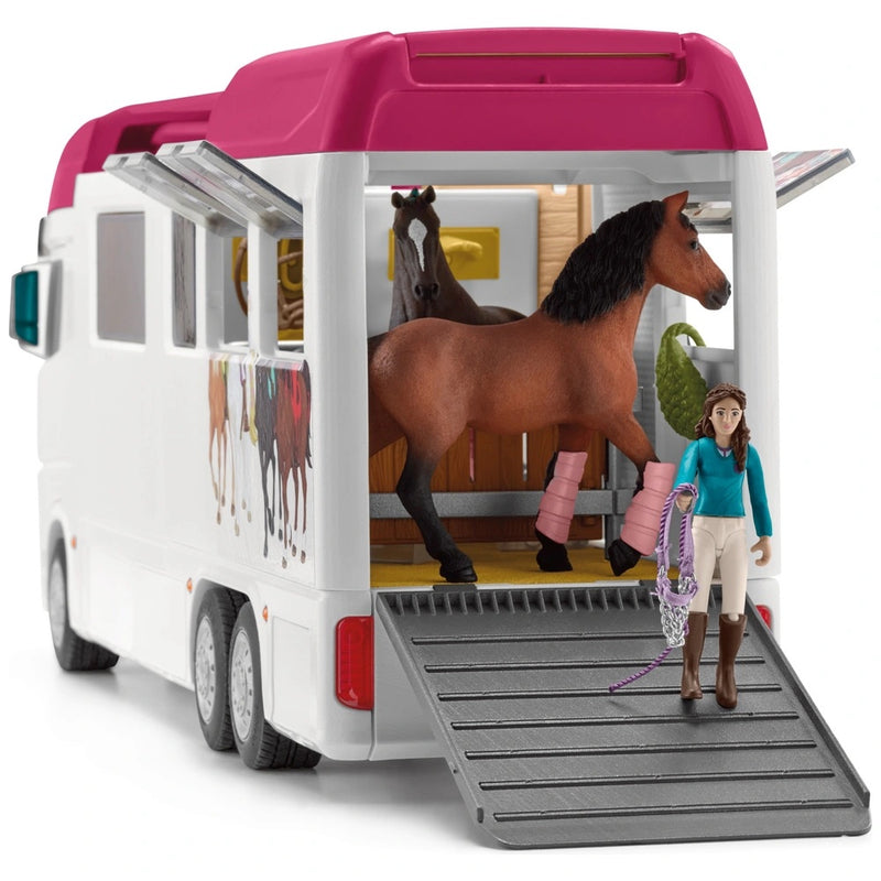 Schleich Horse Club Transporter Set with 3 Horses & 3 Figures