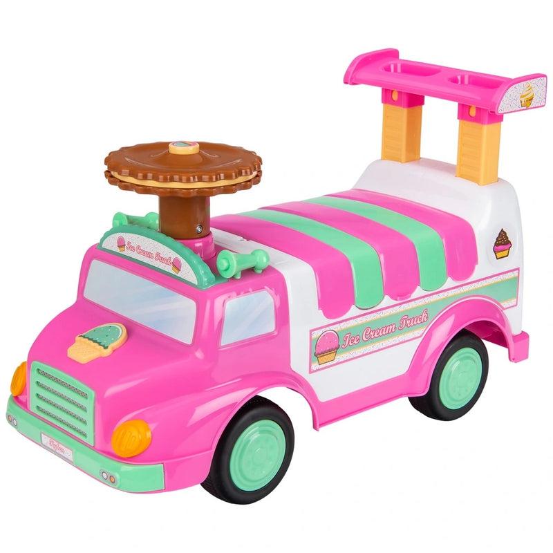 Ice Cream Truck Ride On with Light Up Horn and Sound