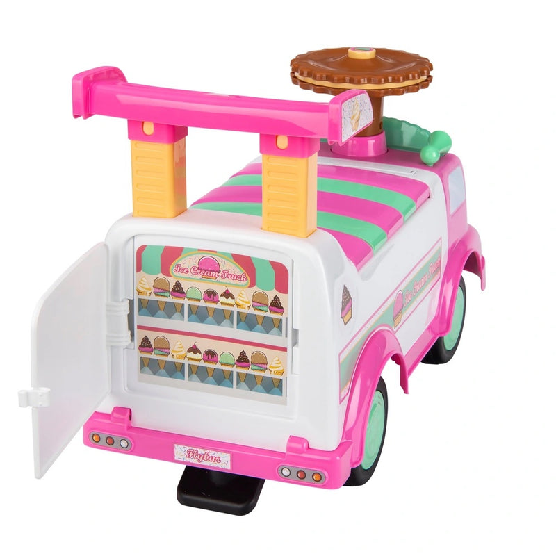 Ice Cream Truck Ride On with Light Up Horn and Sound