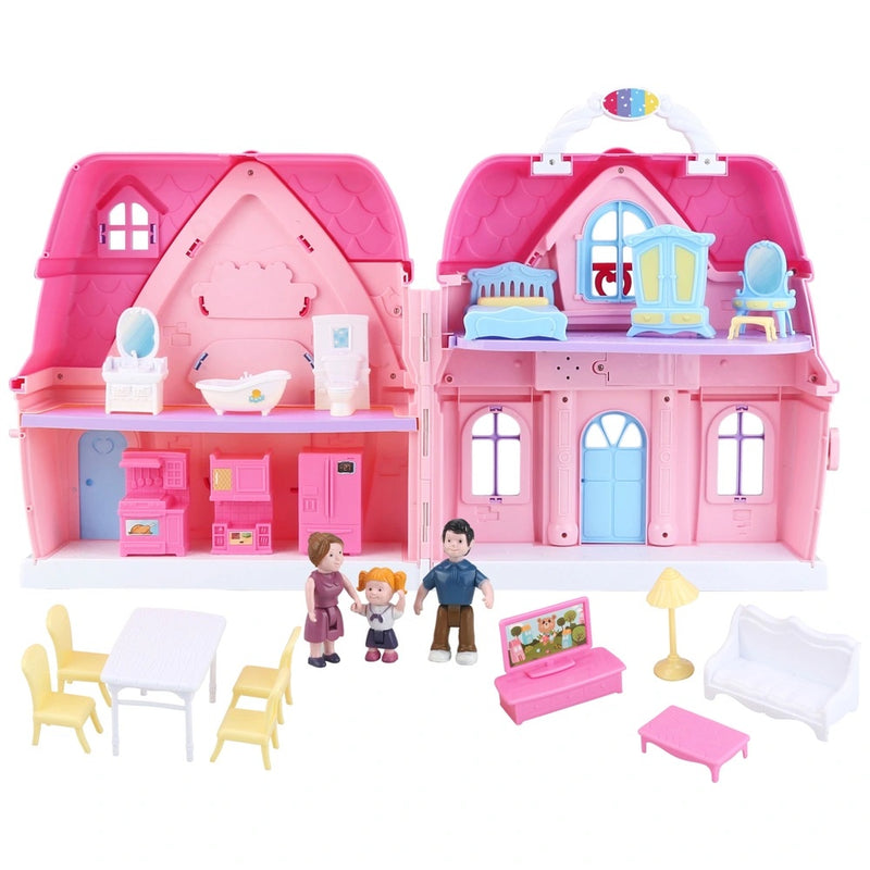 My Dream Mansion Foldable Dollhouse with Accessories