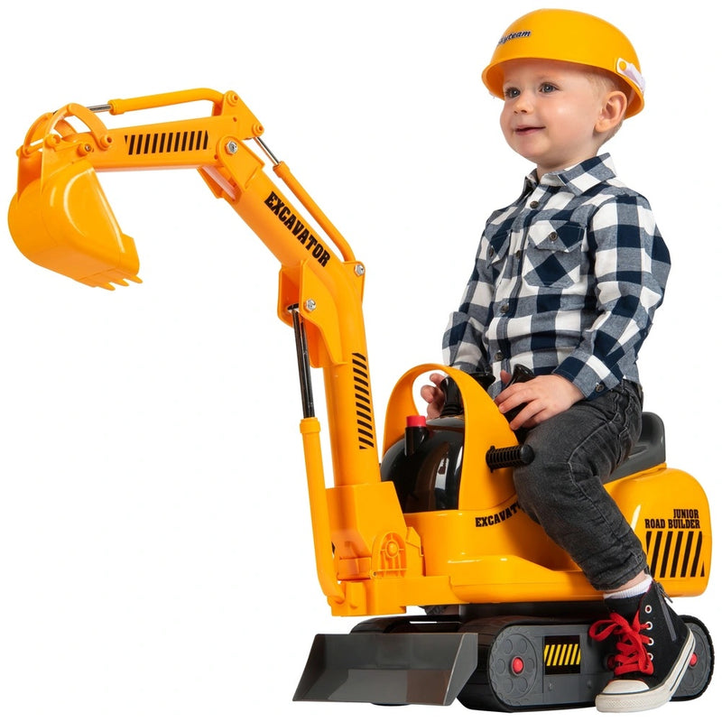 Micro Excavator and Hard Hat