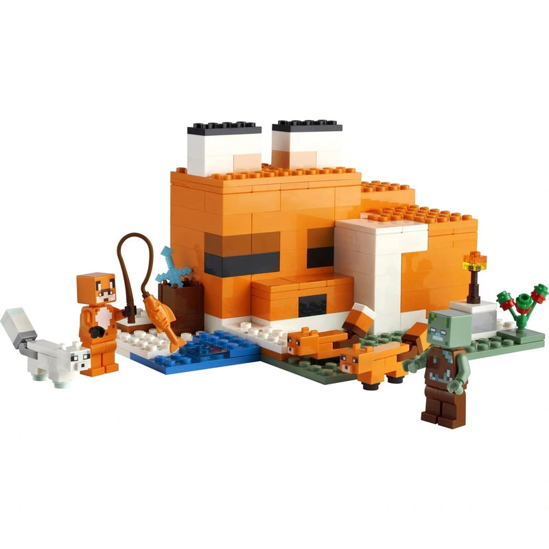 LEGO Minecraft 21178 The Fox Lodge House Animals Toy