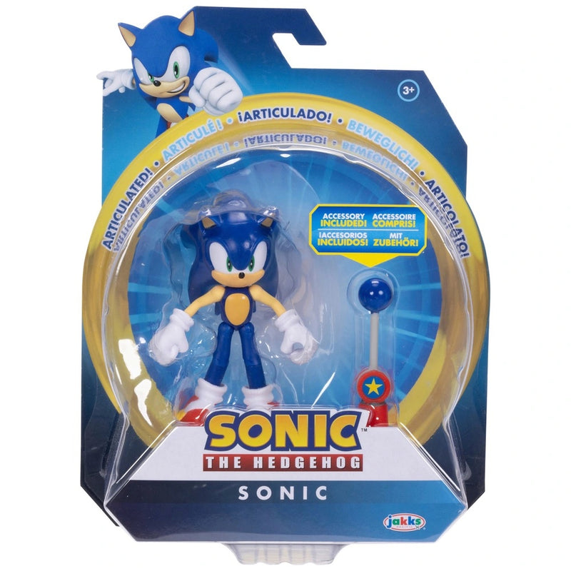 Sonic The Hedgehog 10cm Modern Sonic with Blue Checkpoint accessory