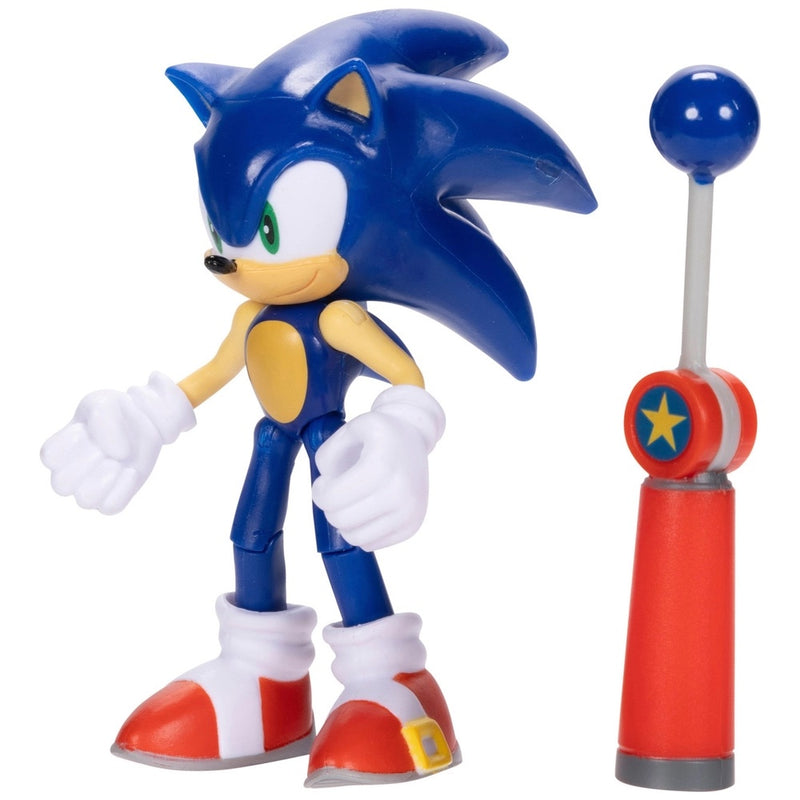 Sonic The Hedgehog 10cm Modern Sonic with Blue Checkpoint accessory