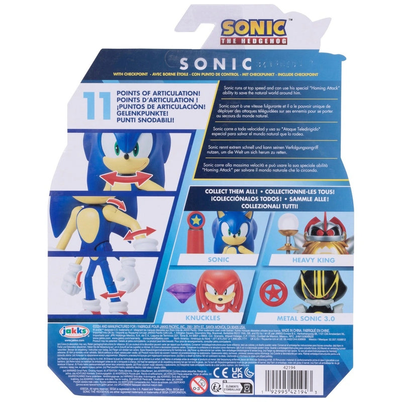 Sonic The Hedgehog 10cm Modern Sonic with Blue Checkpoint accessory