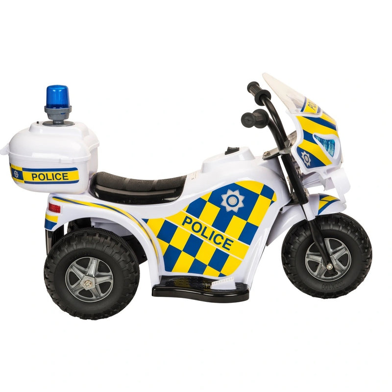 Police Motorbike 6V Electric Ride On - Working Headlight sounds and storage