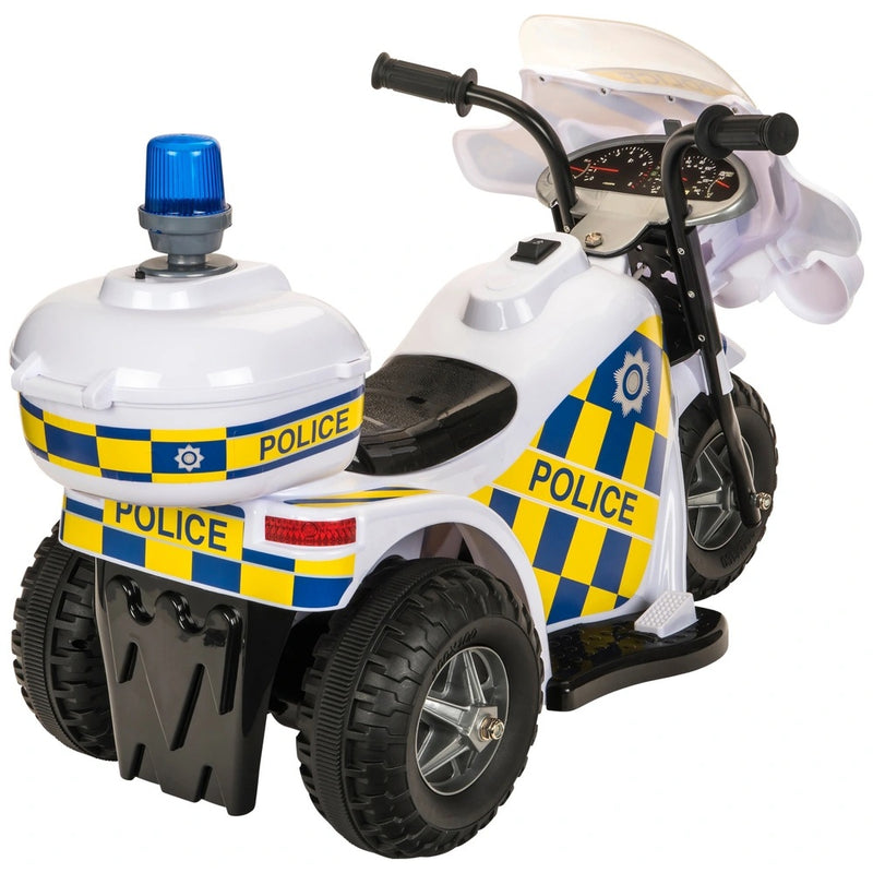 Police Motorbike 6V Electric Ride On - Working Headlight sounds and storage