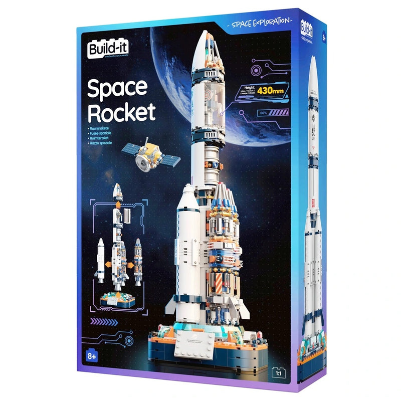 Build-It Space Rocket Set – 863 Pieces of Interstellar Adventure