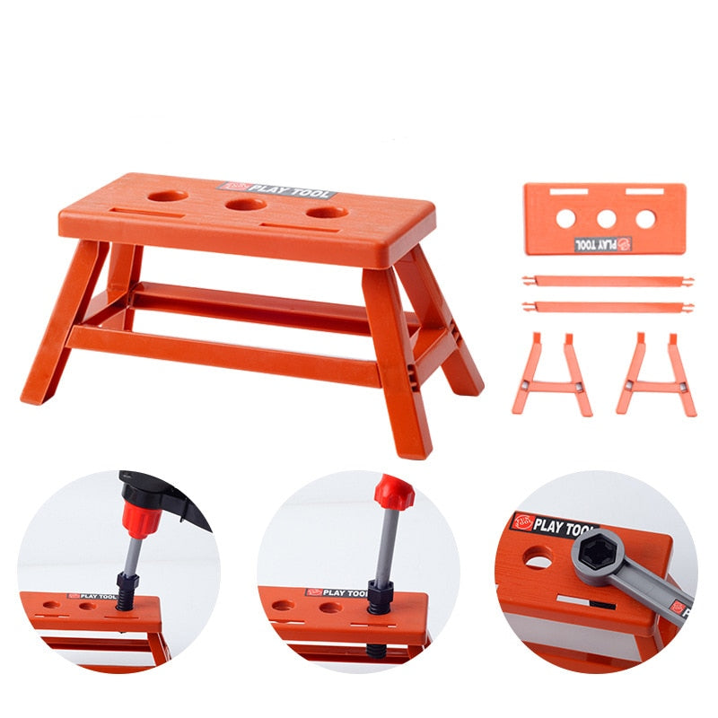 Construction Tool Playset with Electric Drill and Construction Tool Accessories 55pcs