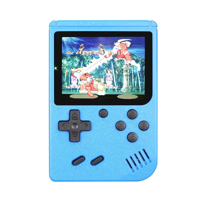 Game Boy Retro Video Game Console with 500 Preloaded Games - Blue