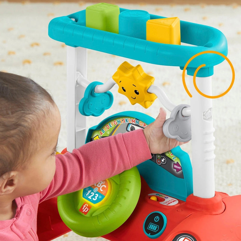 Fisher-Price 2-Sided Steady Speed Baby Walker with 100+ Songs Sounds & Phrases