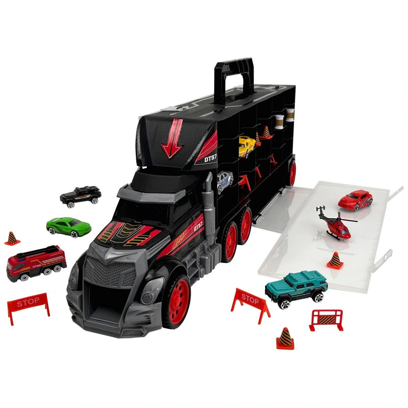 Super Wheelz Truck Carry Case and 7 Cars