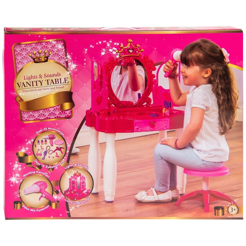 Kids Vanity Table with Lights and Sounds