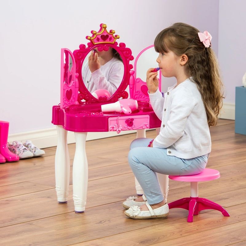 Kids Vanity Table with Lights and Sounds