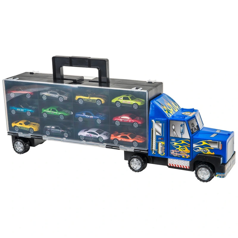 Super Wheelz 49cm Truck Carry Case and 12 Cars