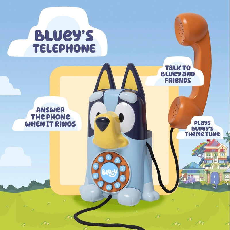 Bluey's Play Telephone with Sounds and Phrases