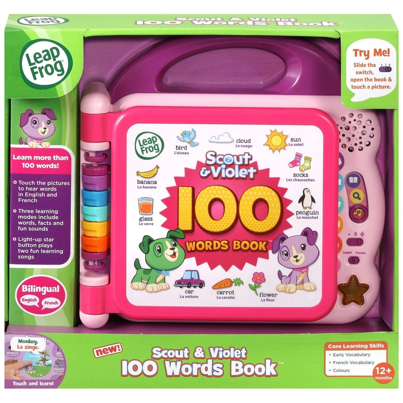 LeapFrog 100 Words Pink Book - Scout and Violet