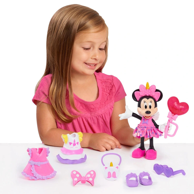 Disney Junior Minnie Mouse Fabulous Fashion Doll with Case