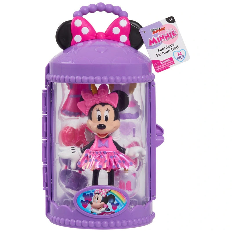 Disney Junior Minnie Mouse Fabulous Fashion Doll with Case