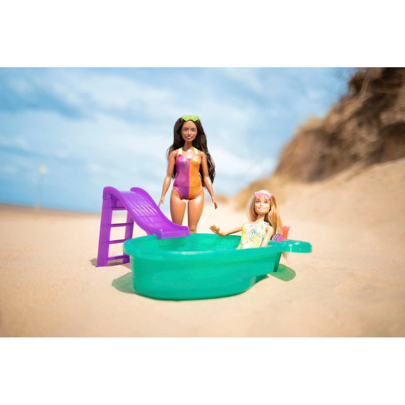 Barbie Holiday Fun Summer Beach House, Dolls and Accessories