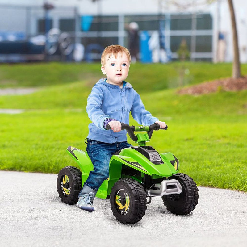 6V Kids Electric Ride on Car with Big Wheels - Green