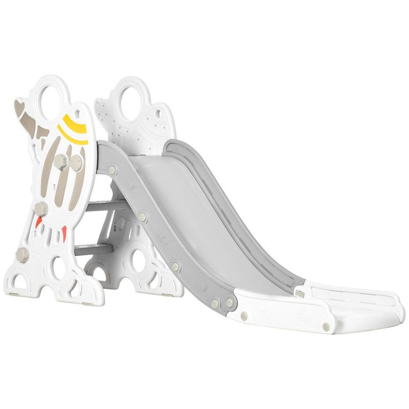 Baby Slide Freestanding Slide for Kids Years Space Theme - Grey