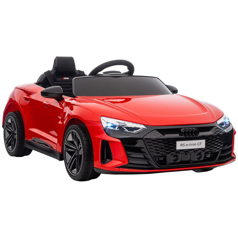 Audi RS e-tron GT Licensed 12V Kids Electric Car With Remote Horn Music, Red