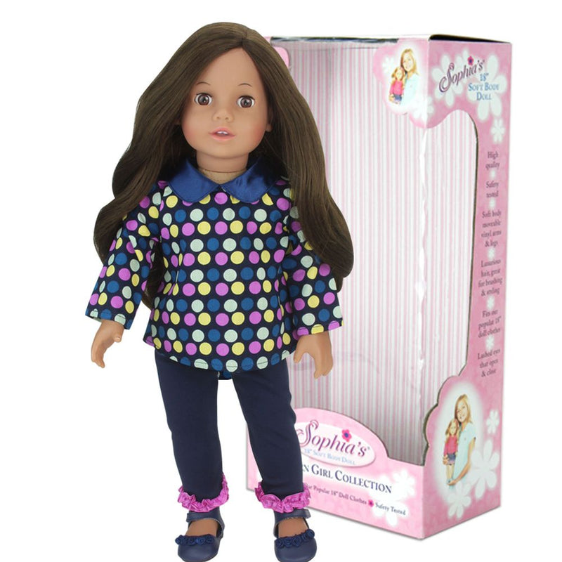 18 Inch Doll "Catherine"  Polka Dot Outfit & Shoes Modern Girl